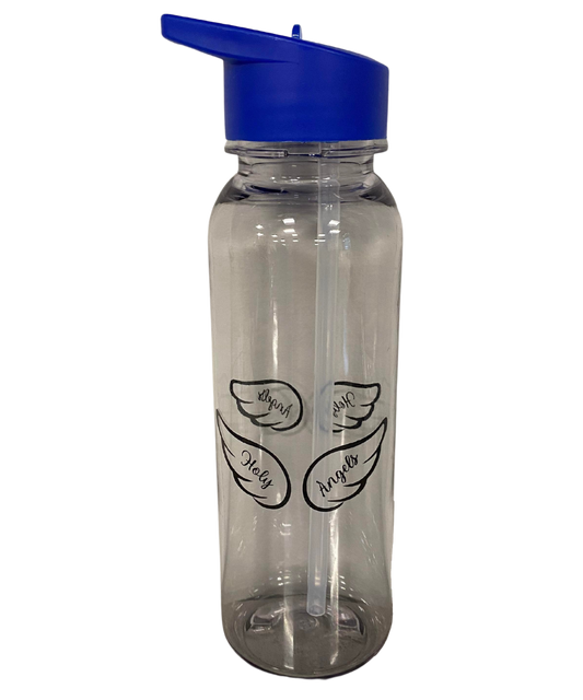 Holy Angel Wings Bottle with Flip Straw Lid