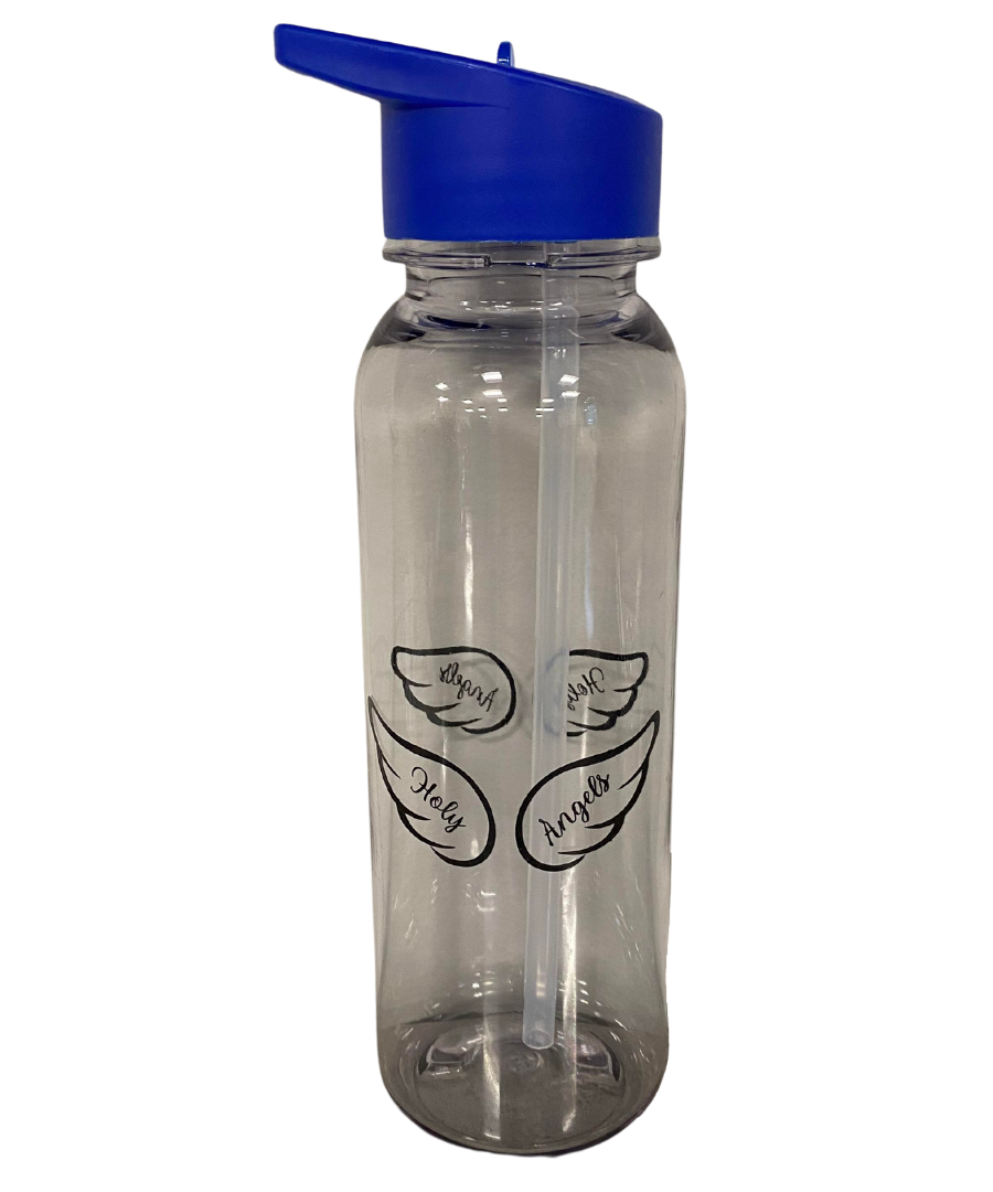 Holy Angel Wings Bottle with Flip Straw Lid