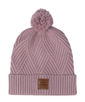 Pink Textured Cuff Beanie